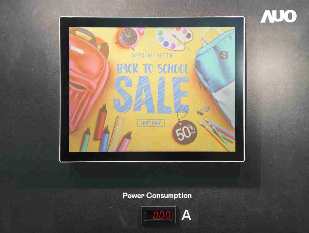 JDB电子展示胆固醇液晶超低耗能户外全彩显示器，，，ChLC（胆固醇液晶）以双稳态技术使静态显示零功耗，，具省电、、、高彩度、、环保的特性，，，，还整合软硬件系统解决方案，，，可透过单一云端平台管理